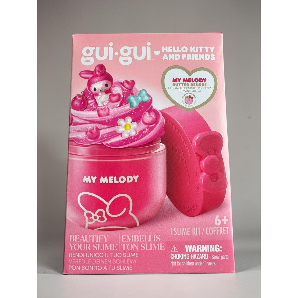 Sanrio Hello Kitty gui-gui My Melody Butter Slime Kit Peach Scented Moose Toys